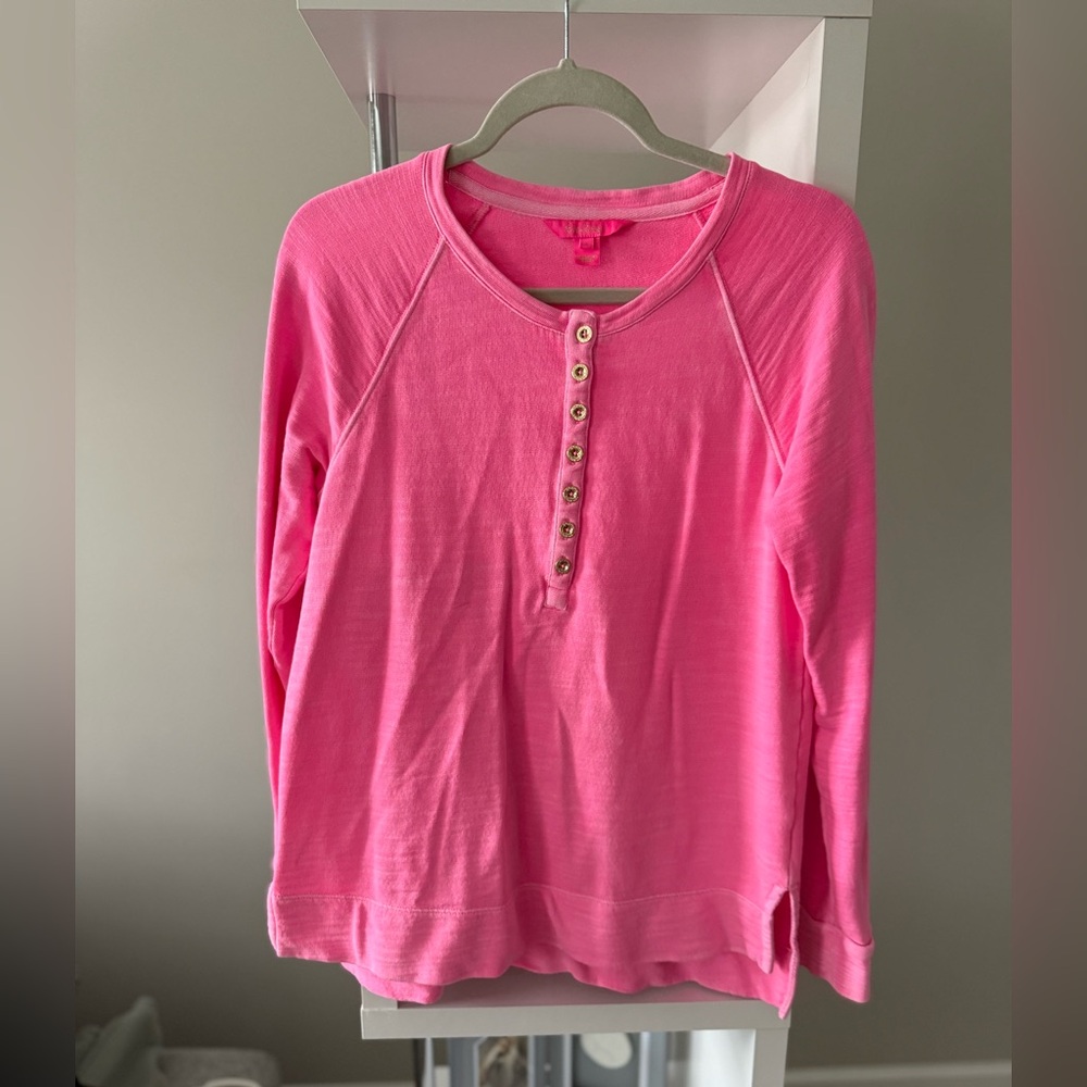 Lilly Pulitzer Hot Pink Long Sleeve Tee